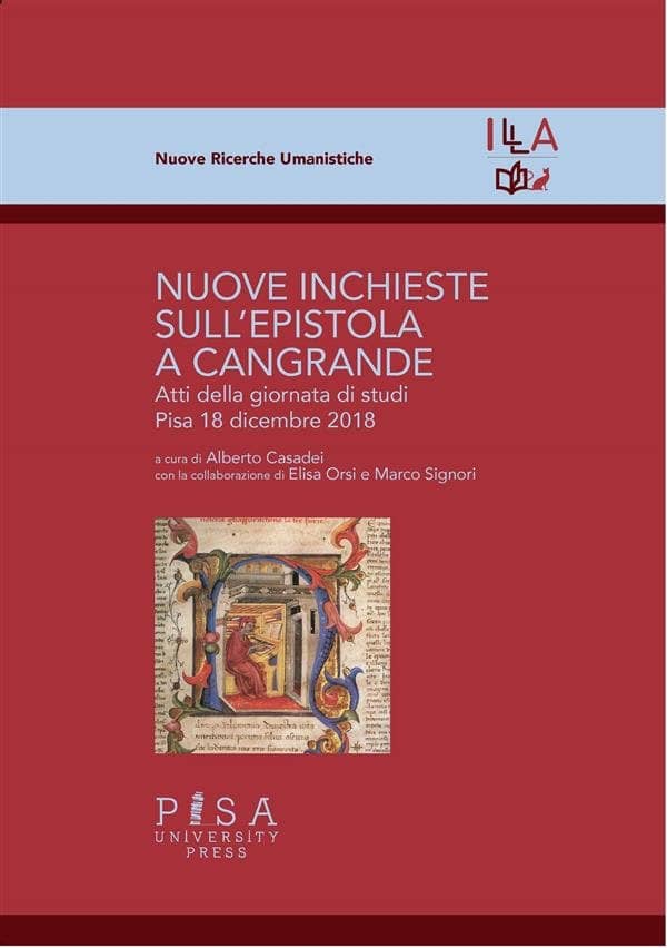 Copertina del libro Nuove Inchieste sull'Epistola a Cangrande