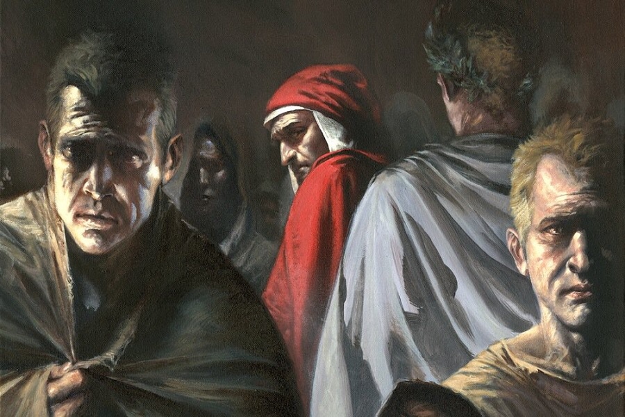 Immagine realistica dell'Inferno del disegnatore Gabriele Dell'Otto